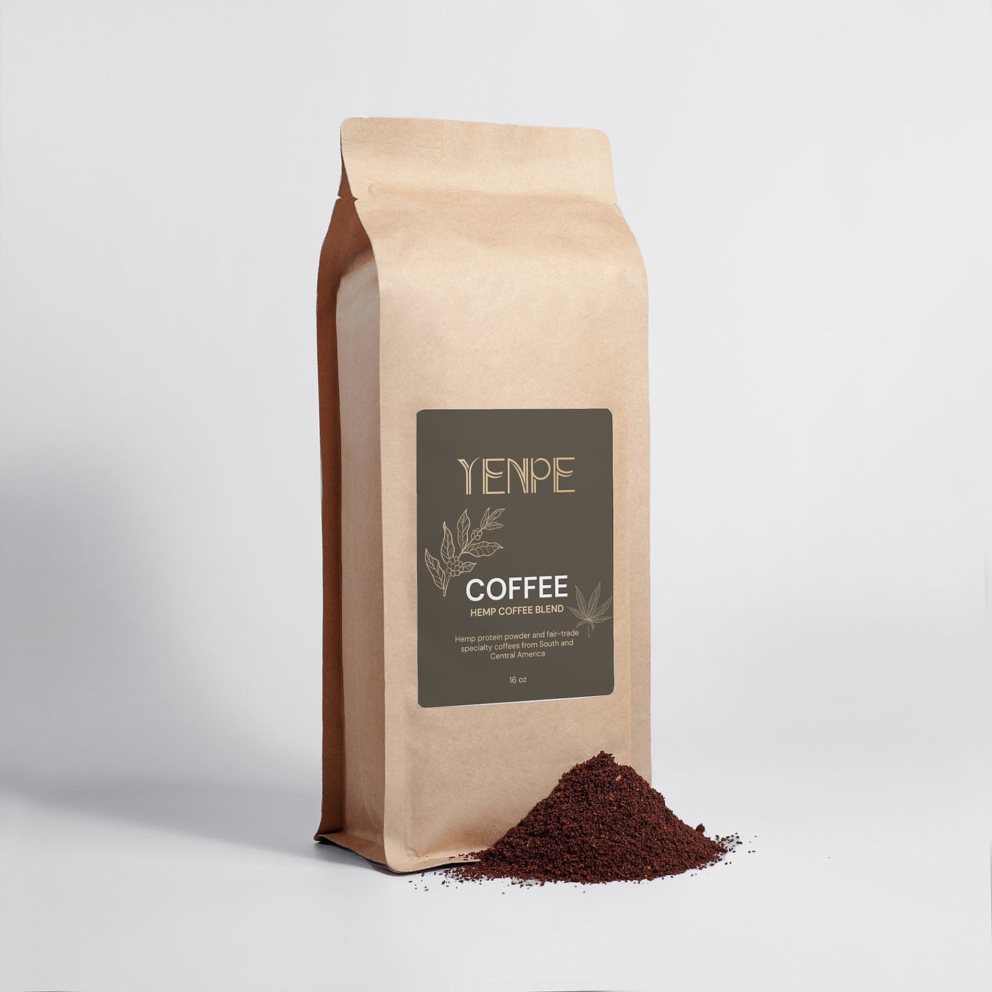 Hemp Coffee Blend - Medium Roast 16oz (454gms)