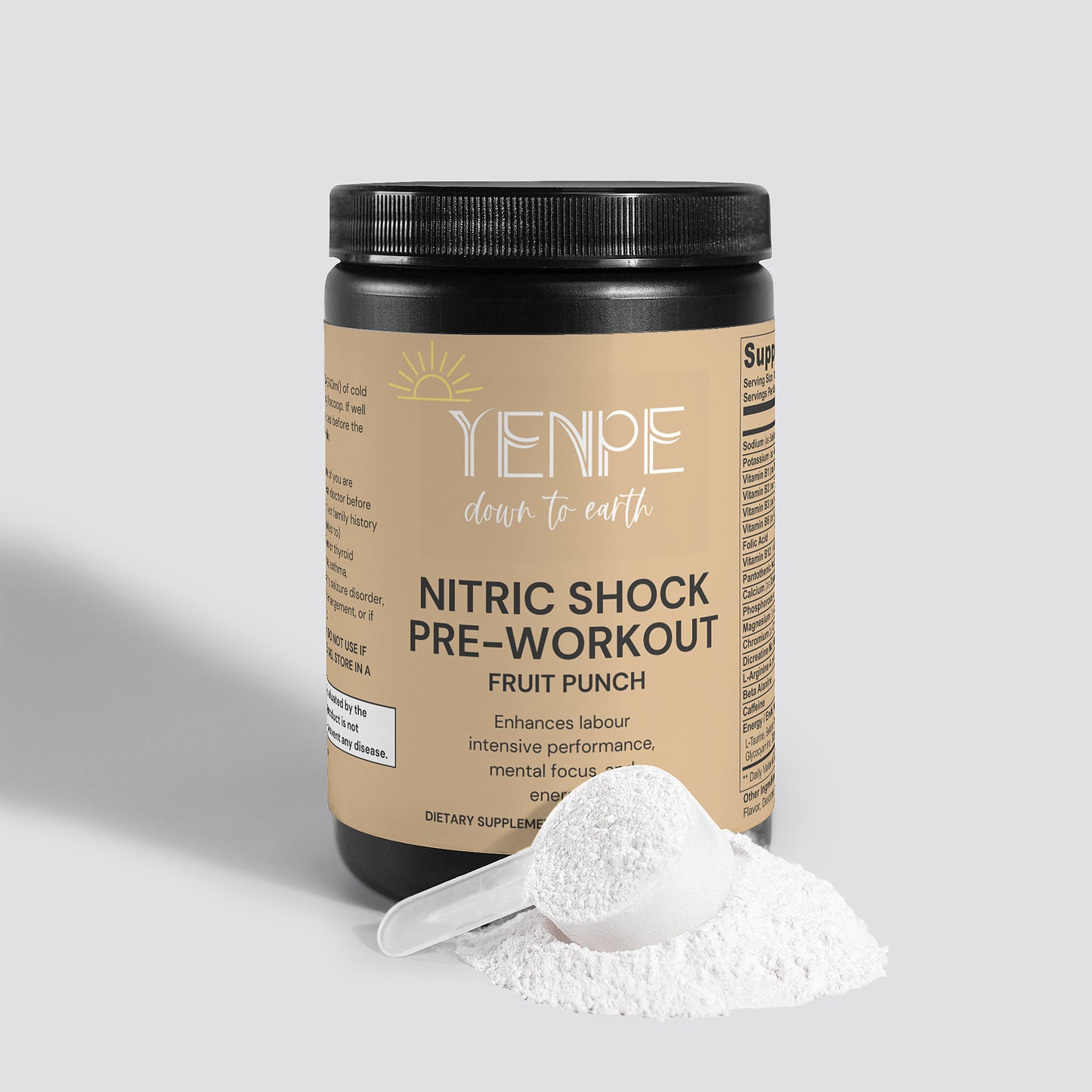 Nitric Shock Pre-Workout Powder (Fruit Punch)